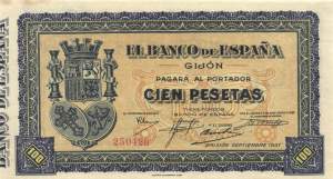 100 Pesetas 1937